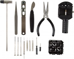 Kit de herramientas profesionales para la reparación de relojes y joyas Stalwart
